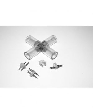 Unión empalme X manguera luminosa