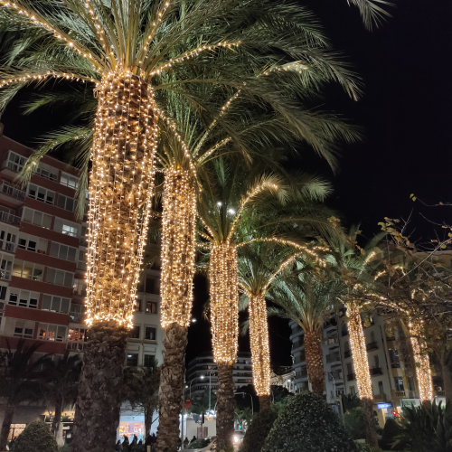 palmas led calido nadivad led destellos cable verde topluz 500x500