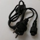ALIMENTACION CORTINA LUCES LED CABLE NEGRO