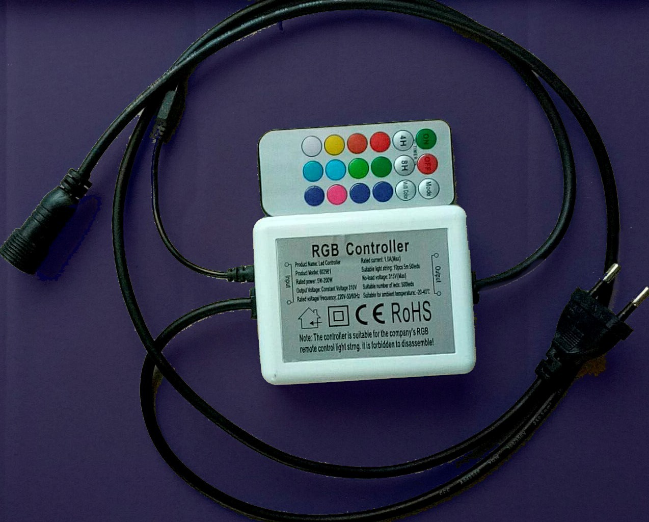 Controlador guirnalda led RGB con mando Controlador guirnalda led RGB con mando