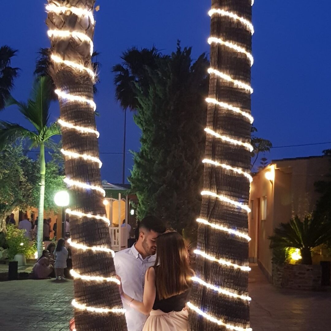 Manguera de luz incandescente Roja