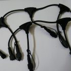 Cable unión Guirnaldas Led 0,73m 6 salidas