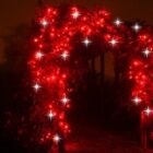 AGOTADO. Guirnalda led 3X4m rojo destellos cable rojo
