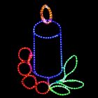 FIGURA VELA ADORNO NAVIDEÑO