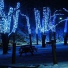 Guirnalda de luces Led Azul Opal + Alimentación