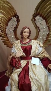 BELÉN TAMAÑO REAL 4 FIGURAS 1M ROJO