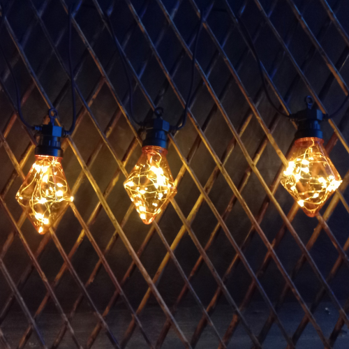 guirnalda de bombillas LED diamante