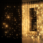 cortina dorada cable negro