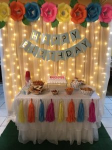 cortina led para mesa dulce