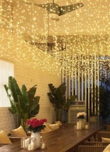 cortina colgante de led