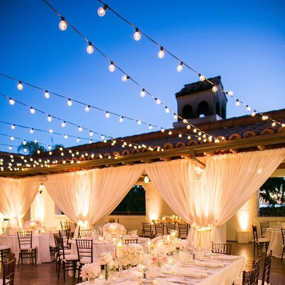 Guirnalda de luces para terraza guirnalda led o Guirnalda de casquillos E27