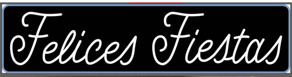 600049 letrero felices fiestas 2,5m