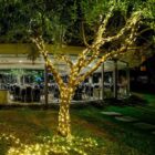 guirnalda led cable marrón