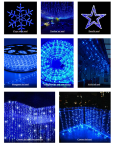 luz led azul