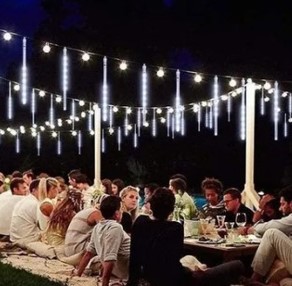 luces efecto meteorito 