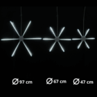 Estrella LED meteorito blanco o RGB topluz