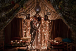 cortina de led para fondo bodas