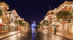 iluminación calles Disney