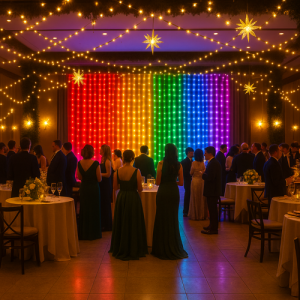 cortina led bandera orgullo