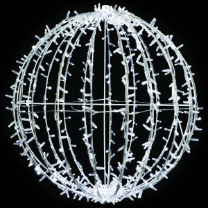 esfera blanco frío con flash