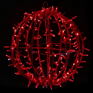 12045 Esfera LED 3D roja
