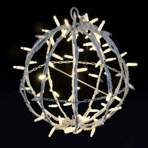 12050 Esfera LED 3D cálido con destellos