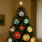 bola de navidad metacrilato 2D topluz