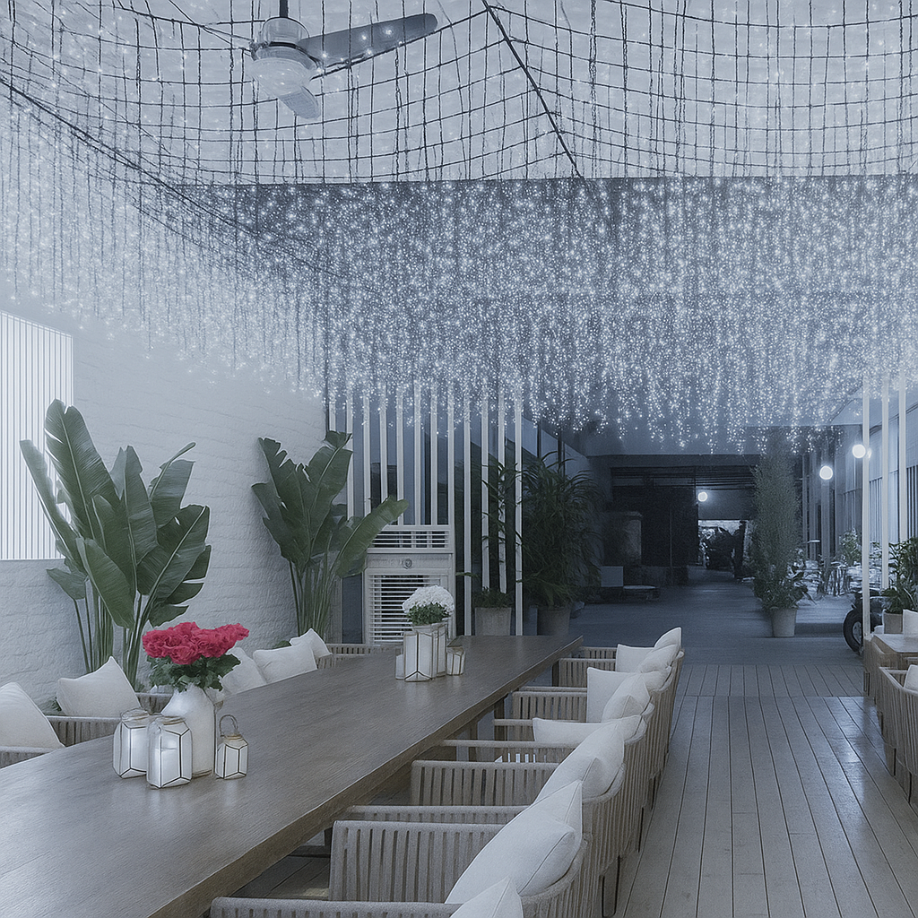 cortina cable negro fria